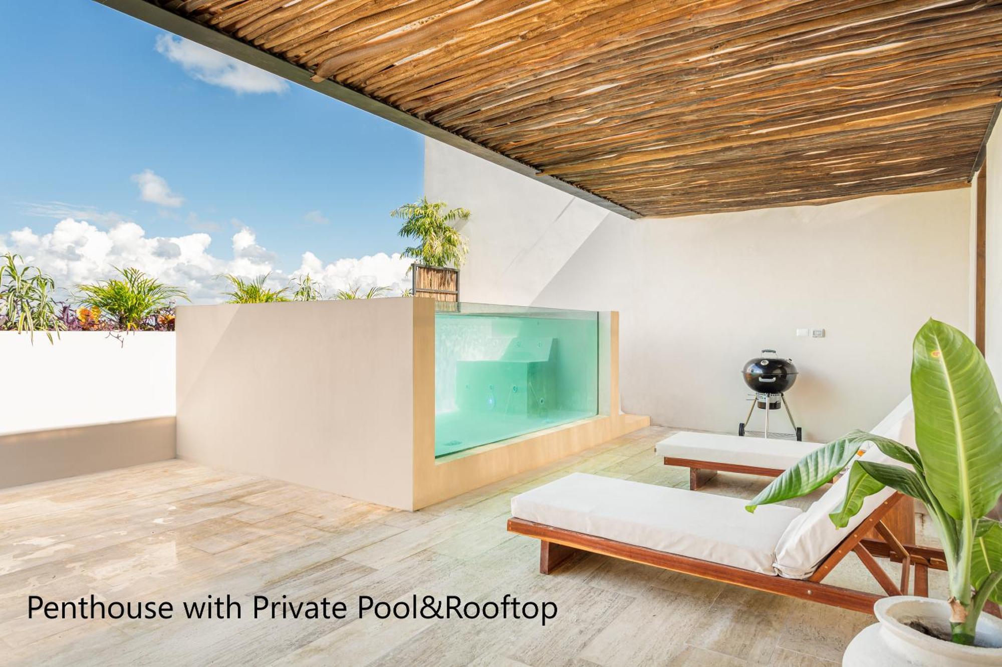 Extraordinary Apartments To Choose From Penthouse With Private Pool Or A 2Br Apartment In Fully Equipped Hotel In تولوم المظهر الخارجي الصورة